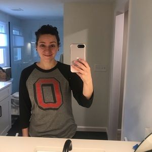 🔥🔥3/$20!! Homage Raglan Block O Tee